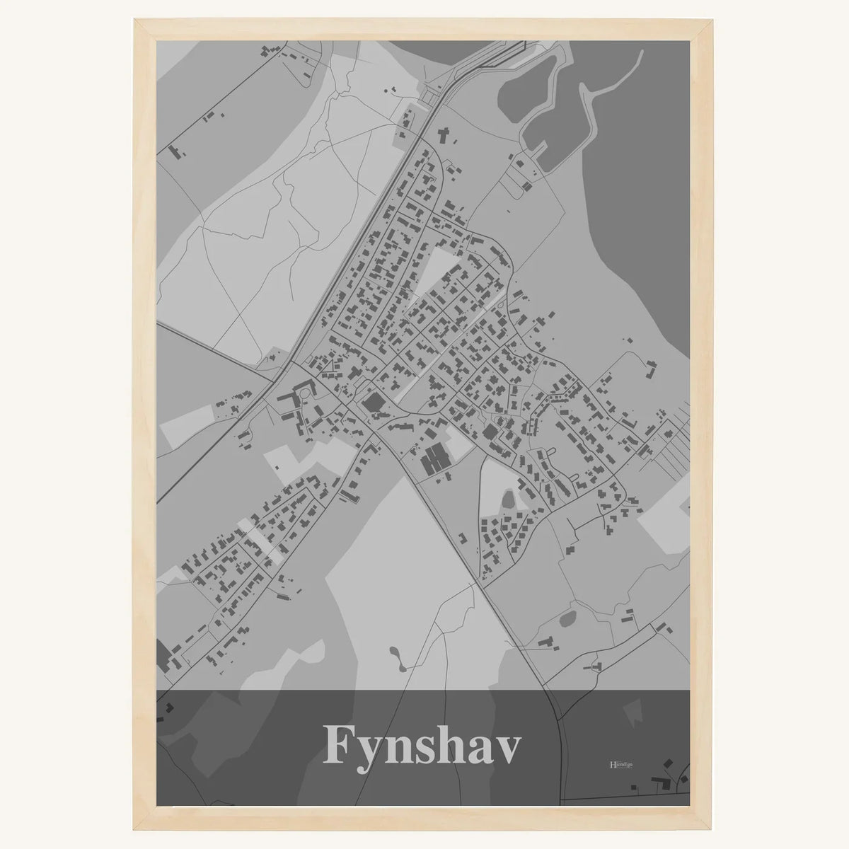 Fynshav plakat – Firkantet 2026 – Lys pastel grå
