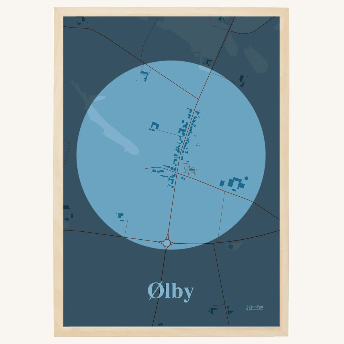 Ølby plakat – Centrum 2026 – Lys pastel blå
