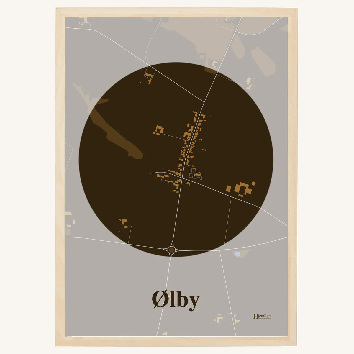 Ølby plakat – Centrum 2026 – Mørk brun