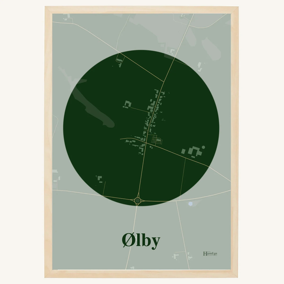 Ølby plakat – Centrum 2026 – Mørk grøn