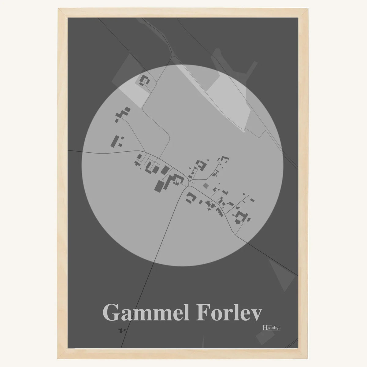Gammel Forlev plakat – Centrum 2026 – Lys pastel grå