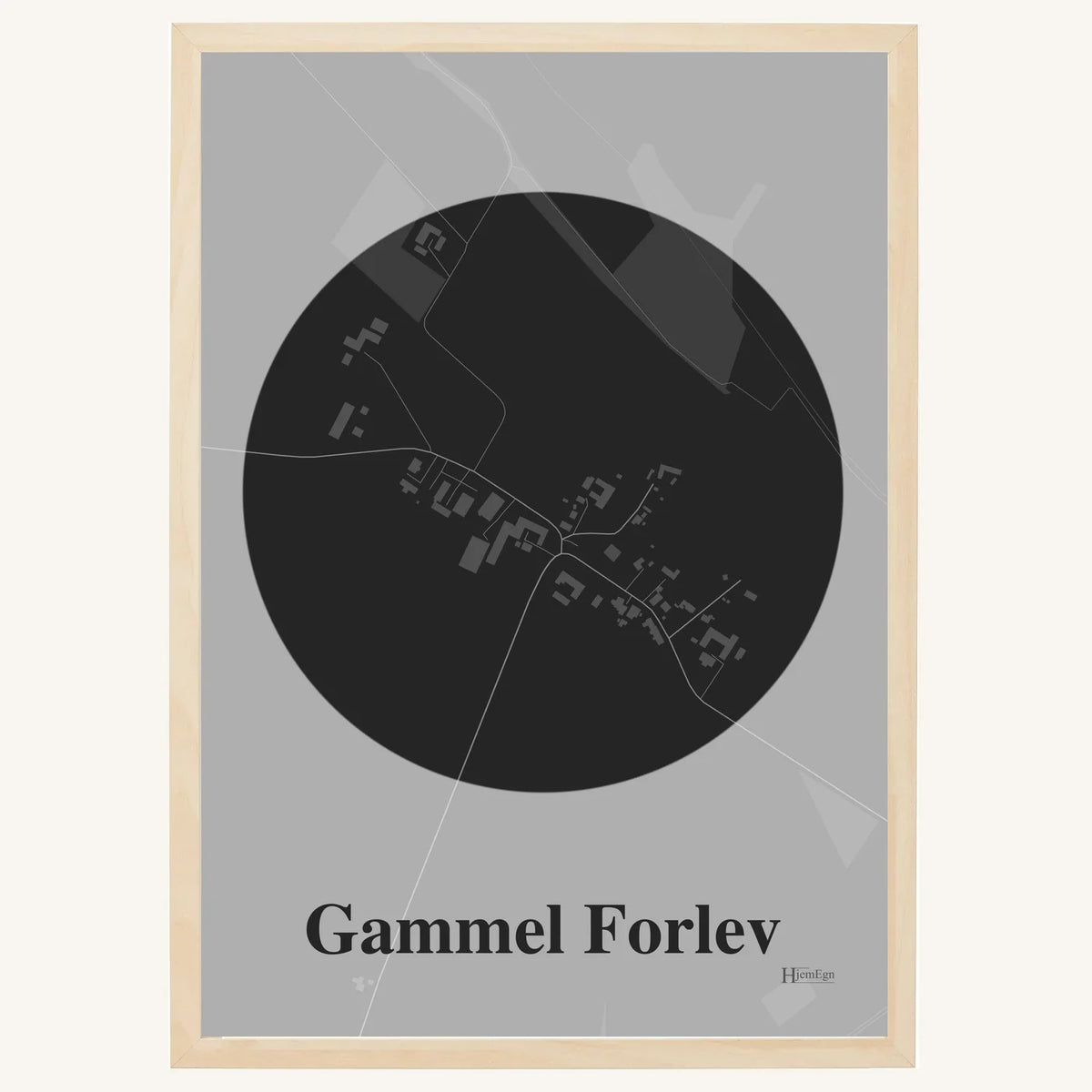 Gammel Forlev plakat – Centrum 2026 – Mørk grå