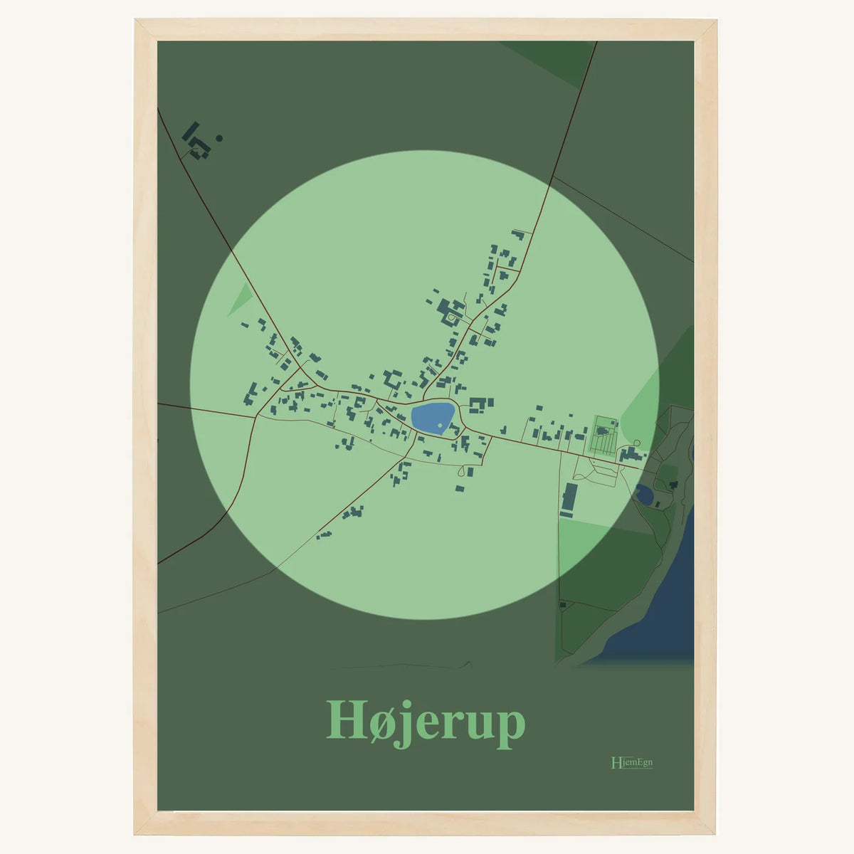 Højerup plakat – Centrum 2026 – Lys pastel grøn