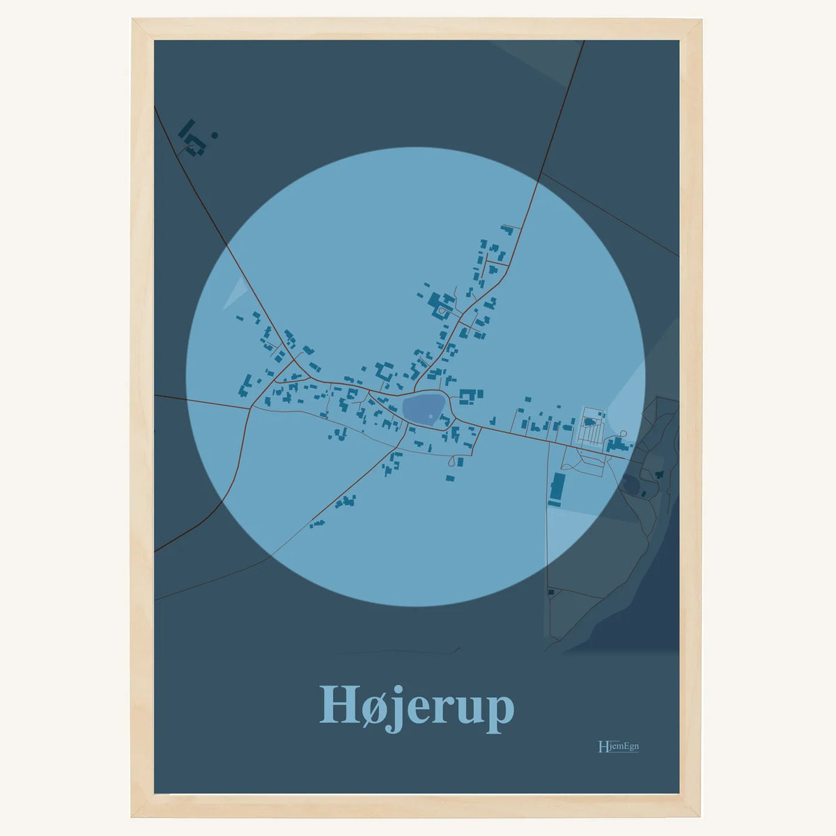 Højerup plakat – Centrum 2026 – Lys pastel blå