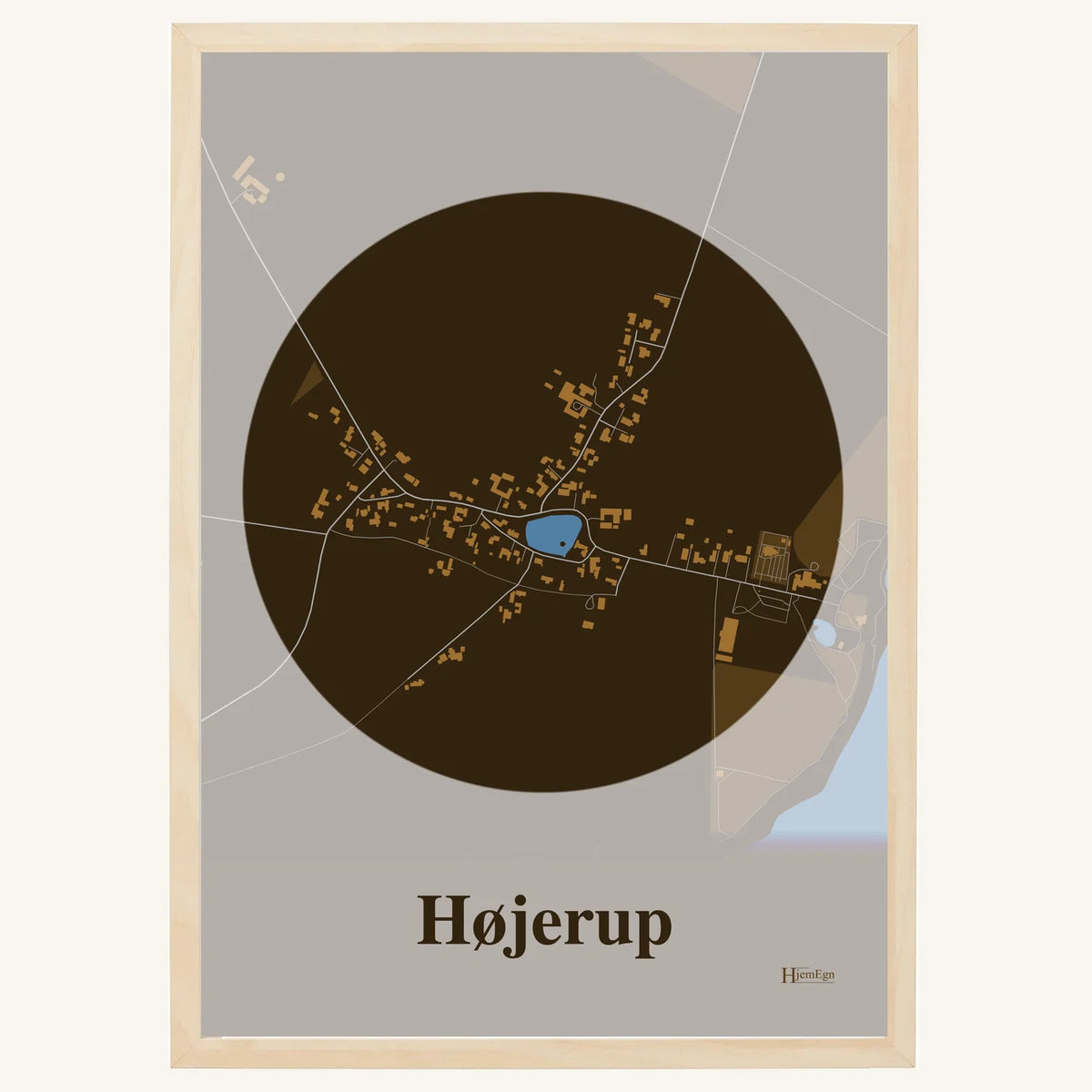 Højerup plakat – Centrum 2026 – Mørk brun