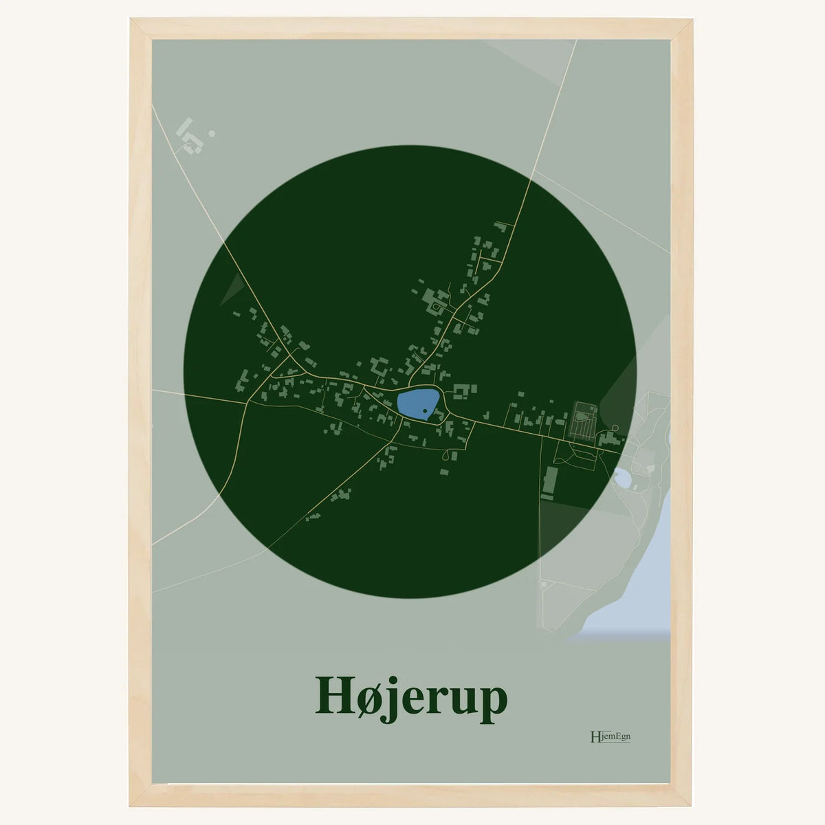 Højerup plakat – Centrum 2026 – Mørk grøn