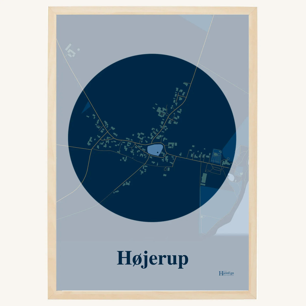 Højerup plakat – Centrum 2026 – Mørk blå