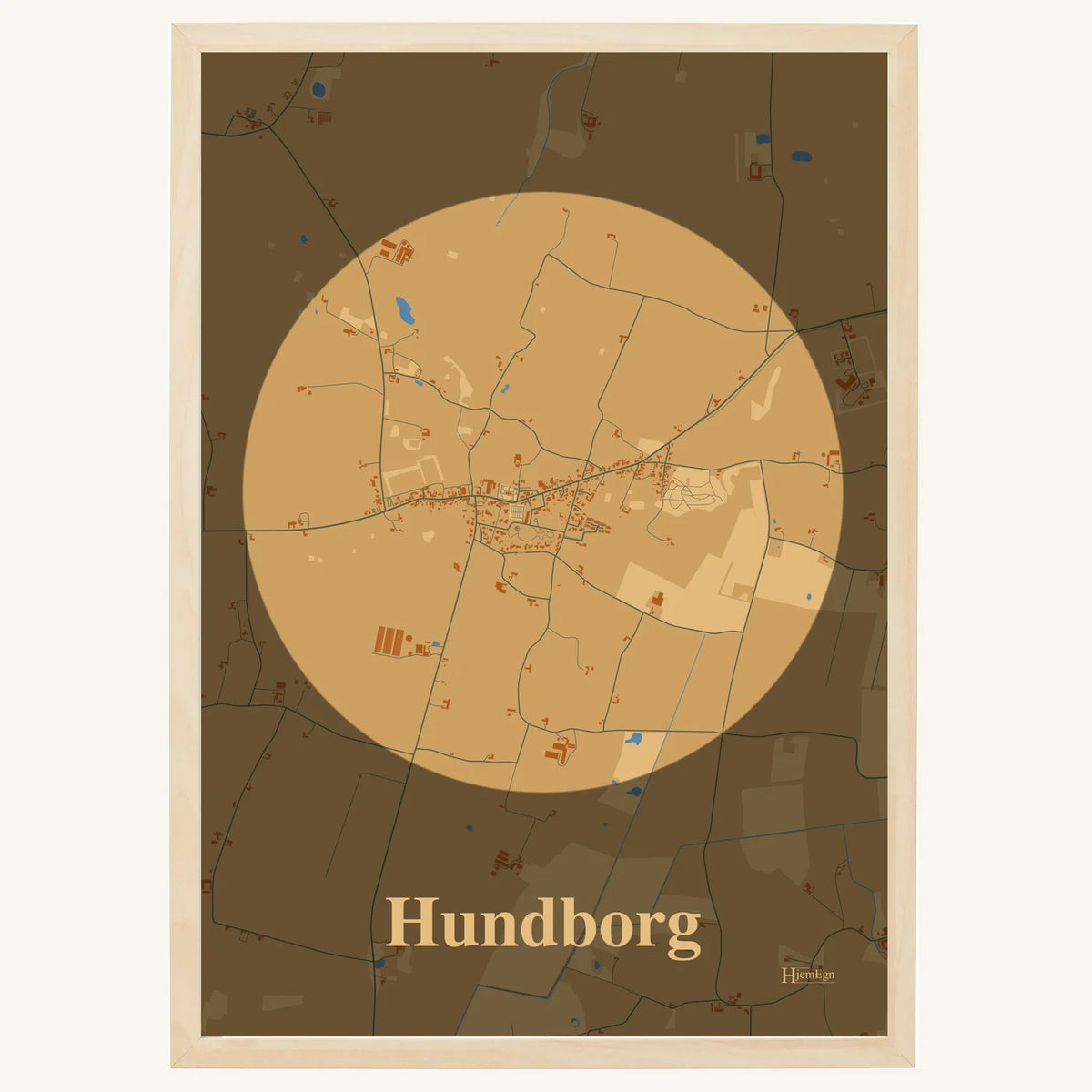 Hundborg plakat – Centrum 2026 – Lys pastel brun