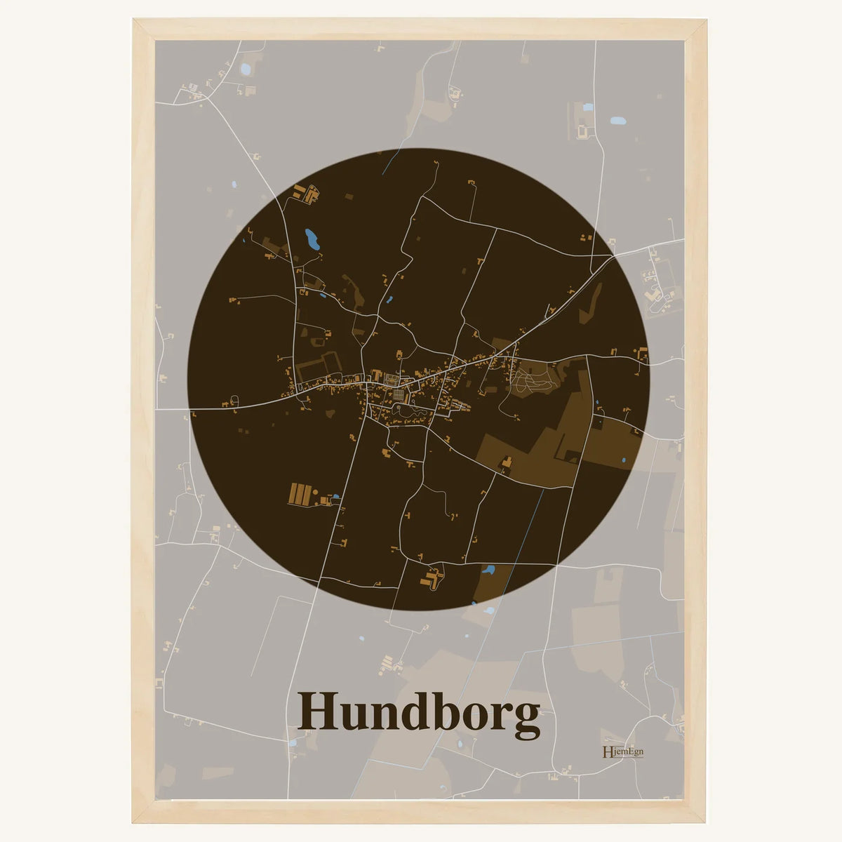 Hundborg plakat – Centrum 2026 – Mørk brun