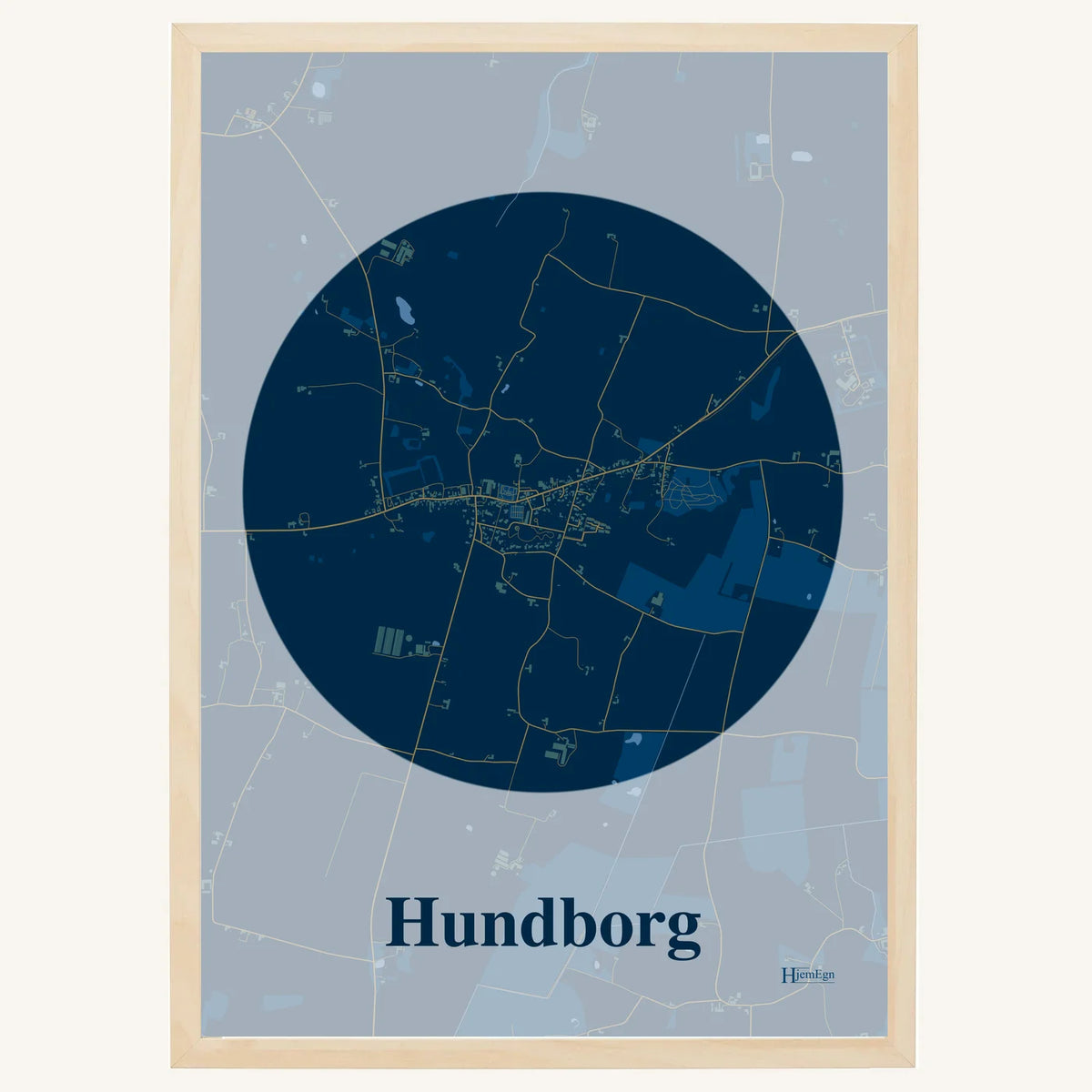 Hundborg plakat – Centrum 2026 – Mørk blå
