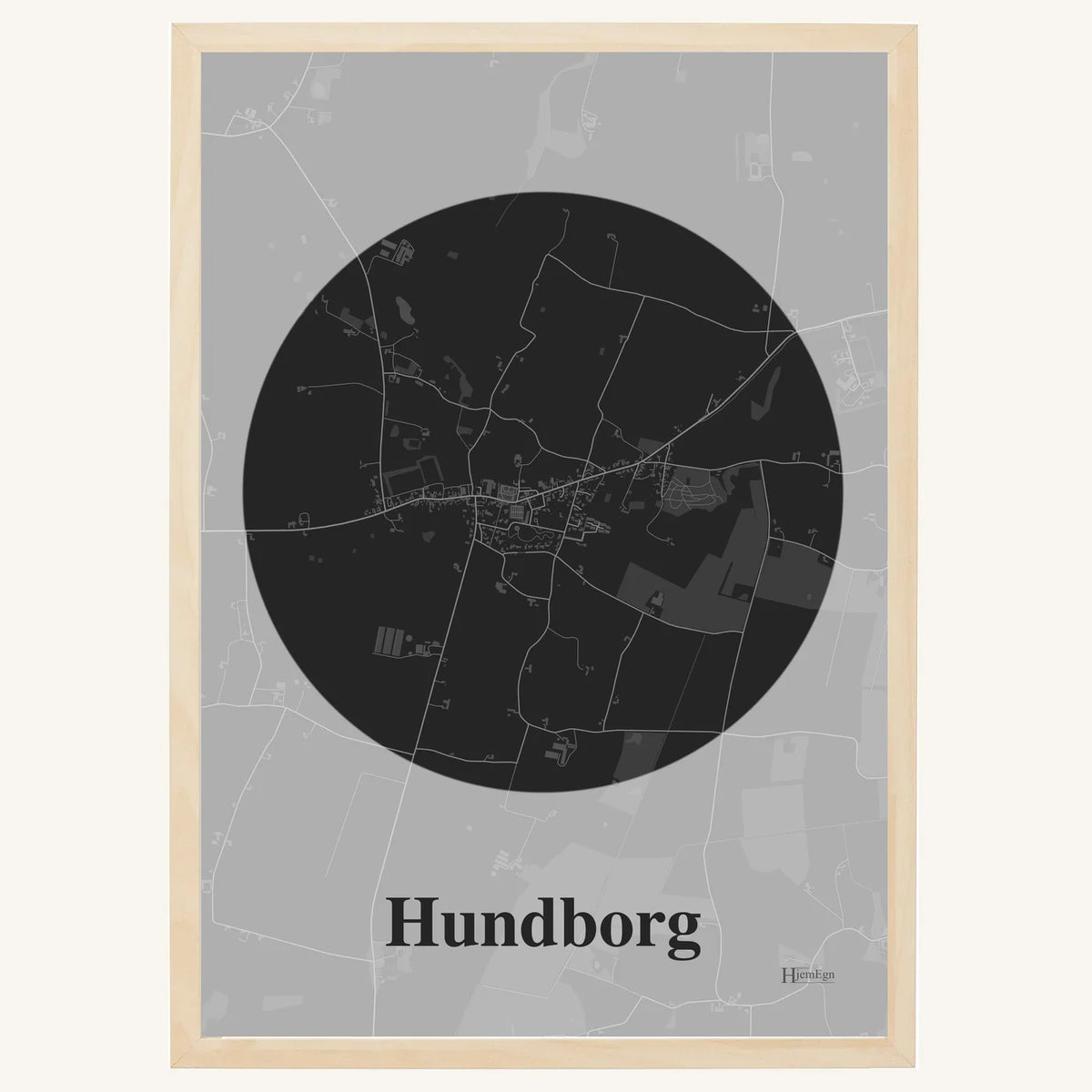Hundborg plakat – Centrum 2026 – Mørk grå