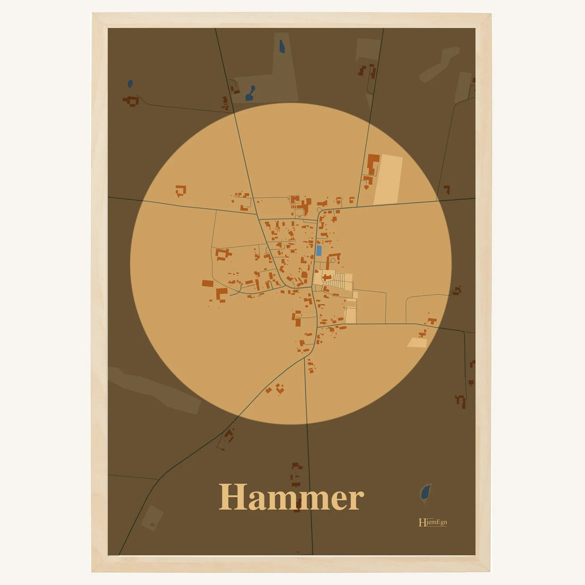 Hammer plakat – Centrum 2026 – Lys pastel brun
