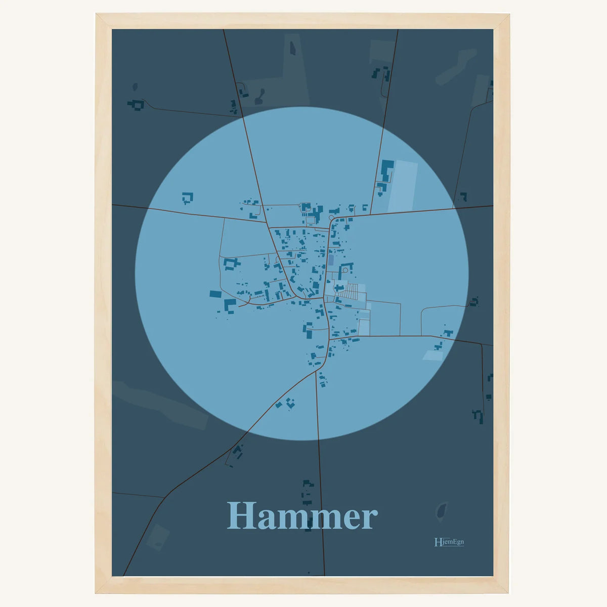 Hammer plakat – Centrum 2026 – Lys pastel blå