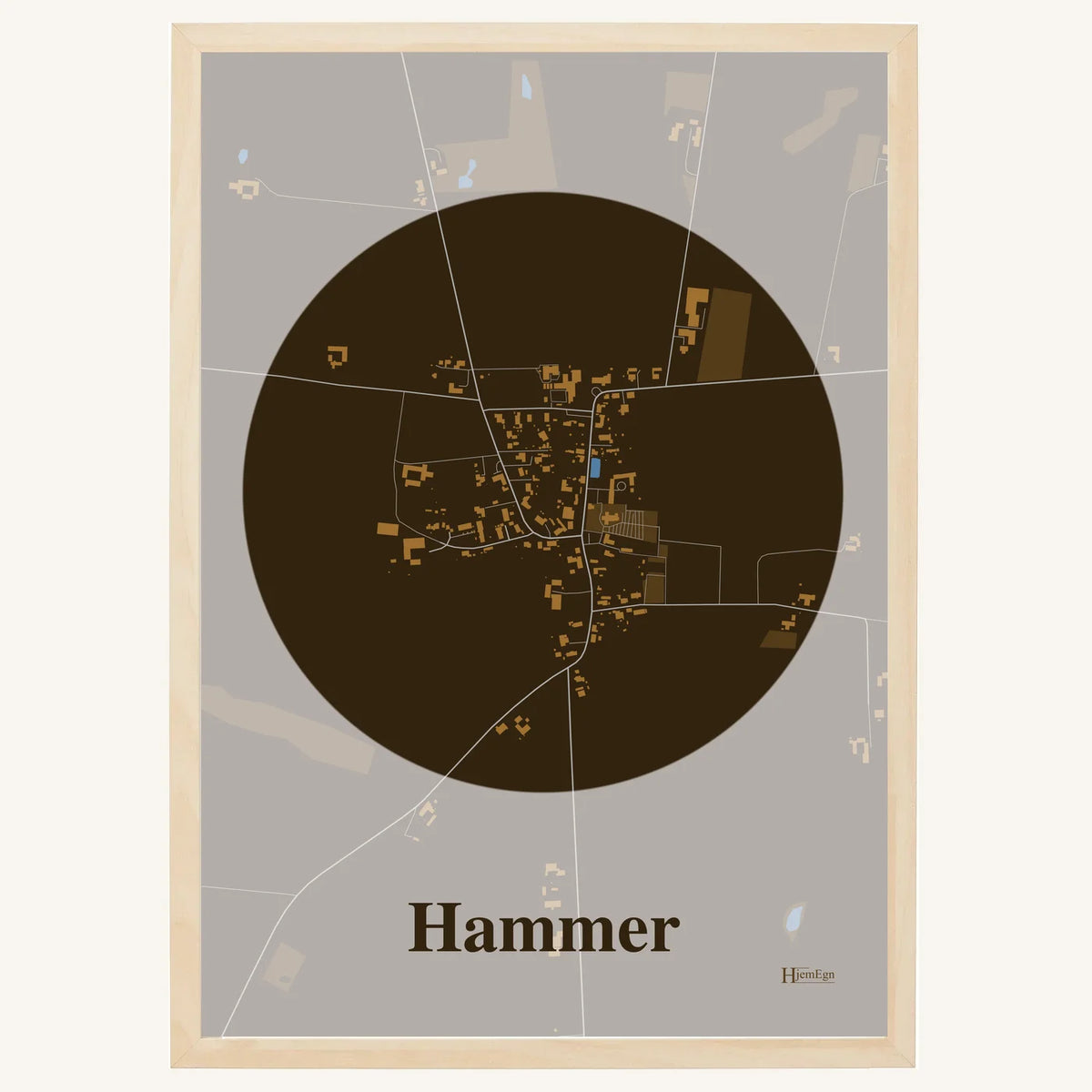 Hammer plakat – Centrum 2026 – Mørk brun