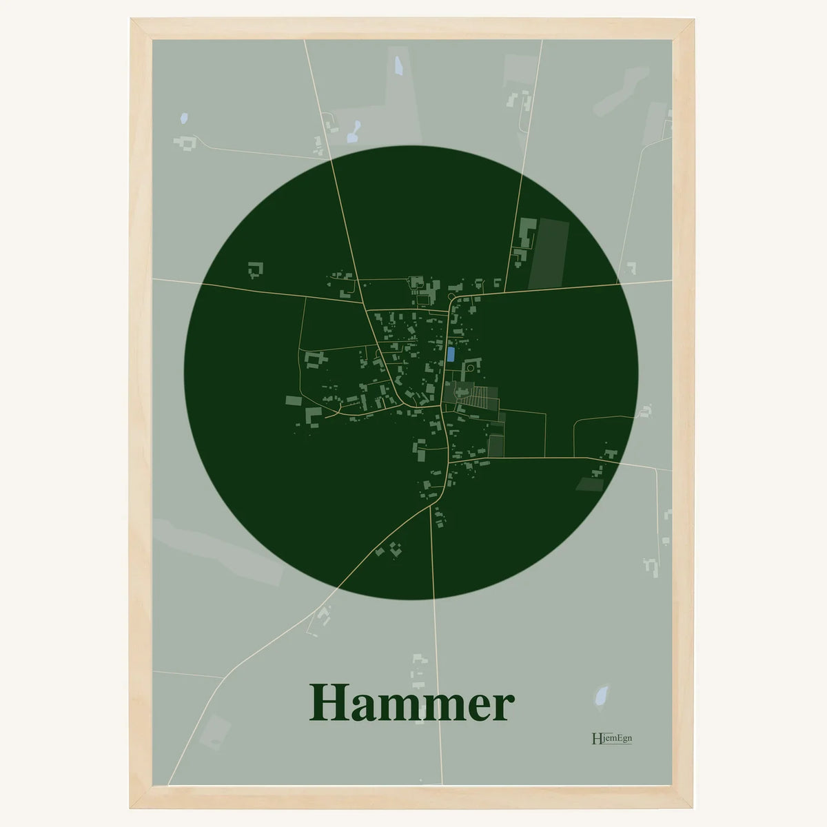 Hammer plakat – Centrum 2026 – Mørk grøn