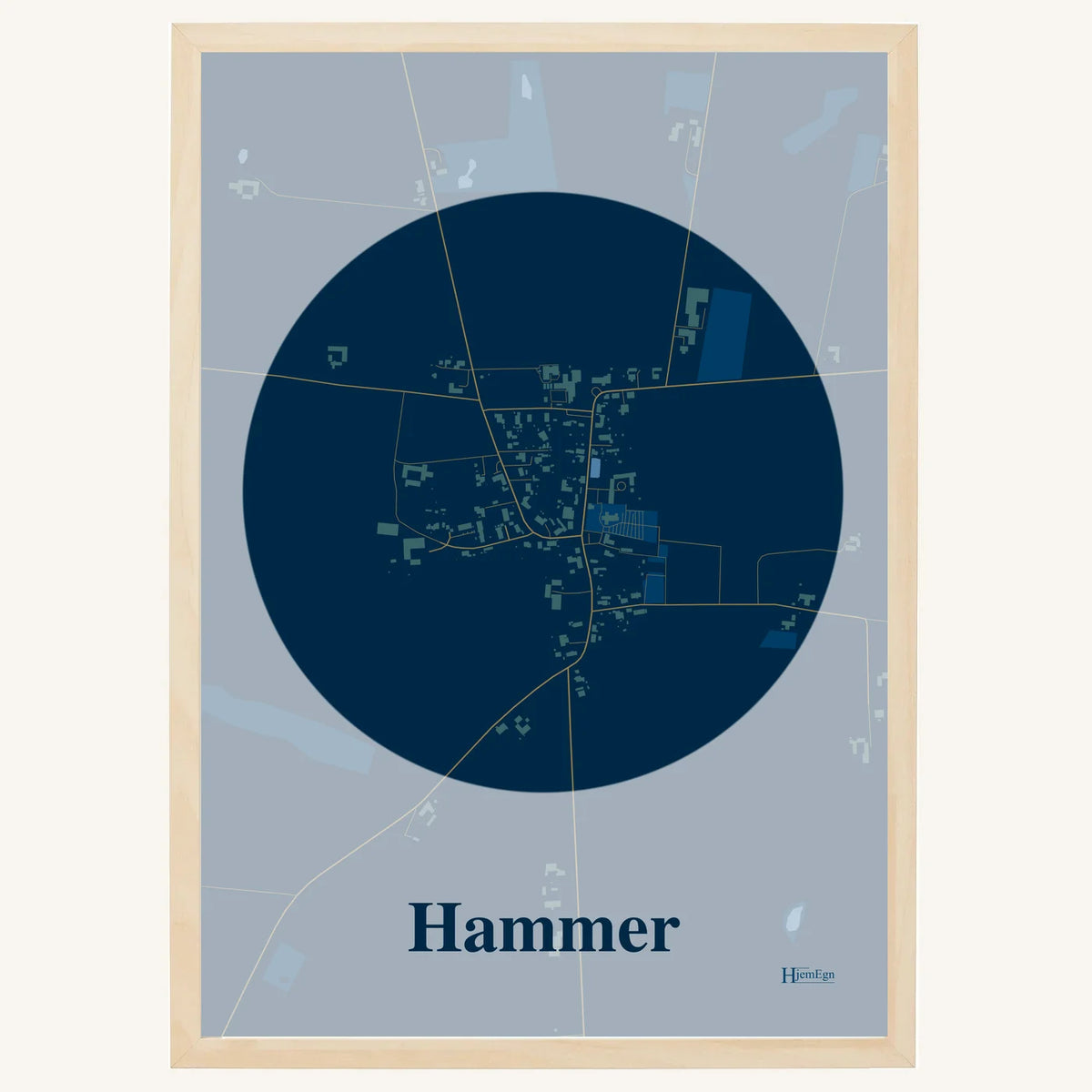 Hammer plakat – Centrum 2026 – Mørk blå