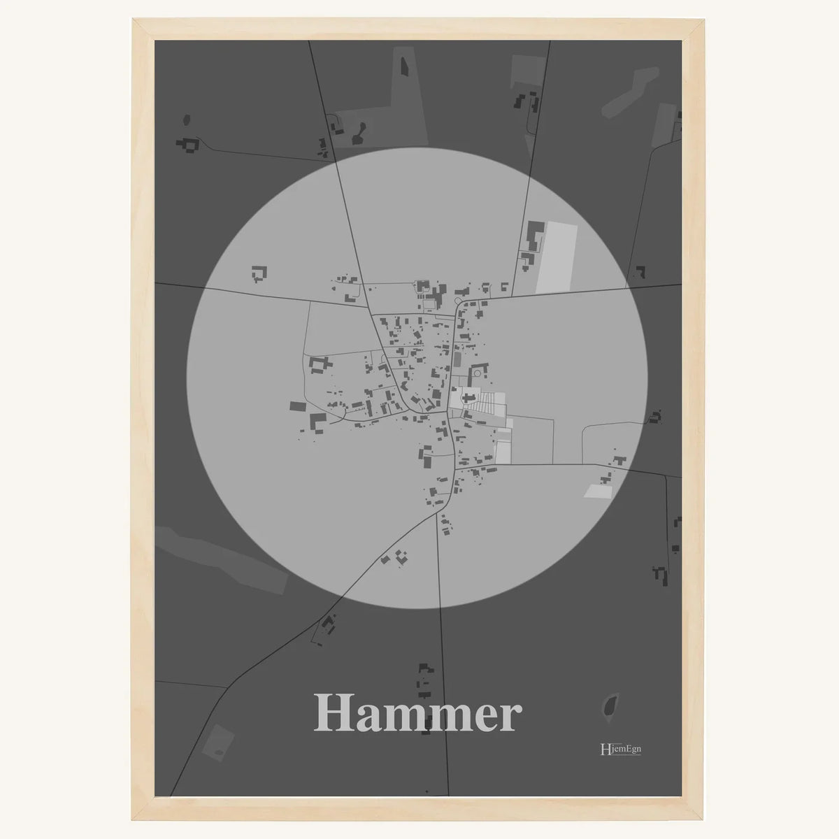 Hammer plakat – Centrum 2026 – Lys pastel grå
