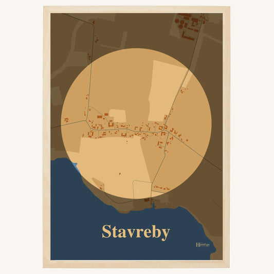 Stavreby plakat – Centrum 2026 – Lys pastel brun