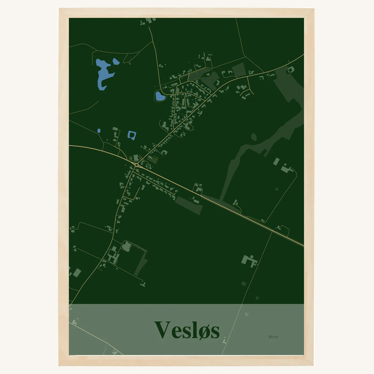 Vesløs plakat – Firkantet 2026 – Mørk grøn