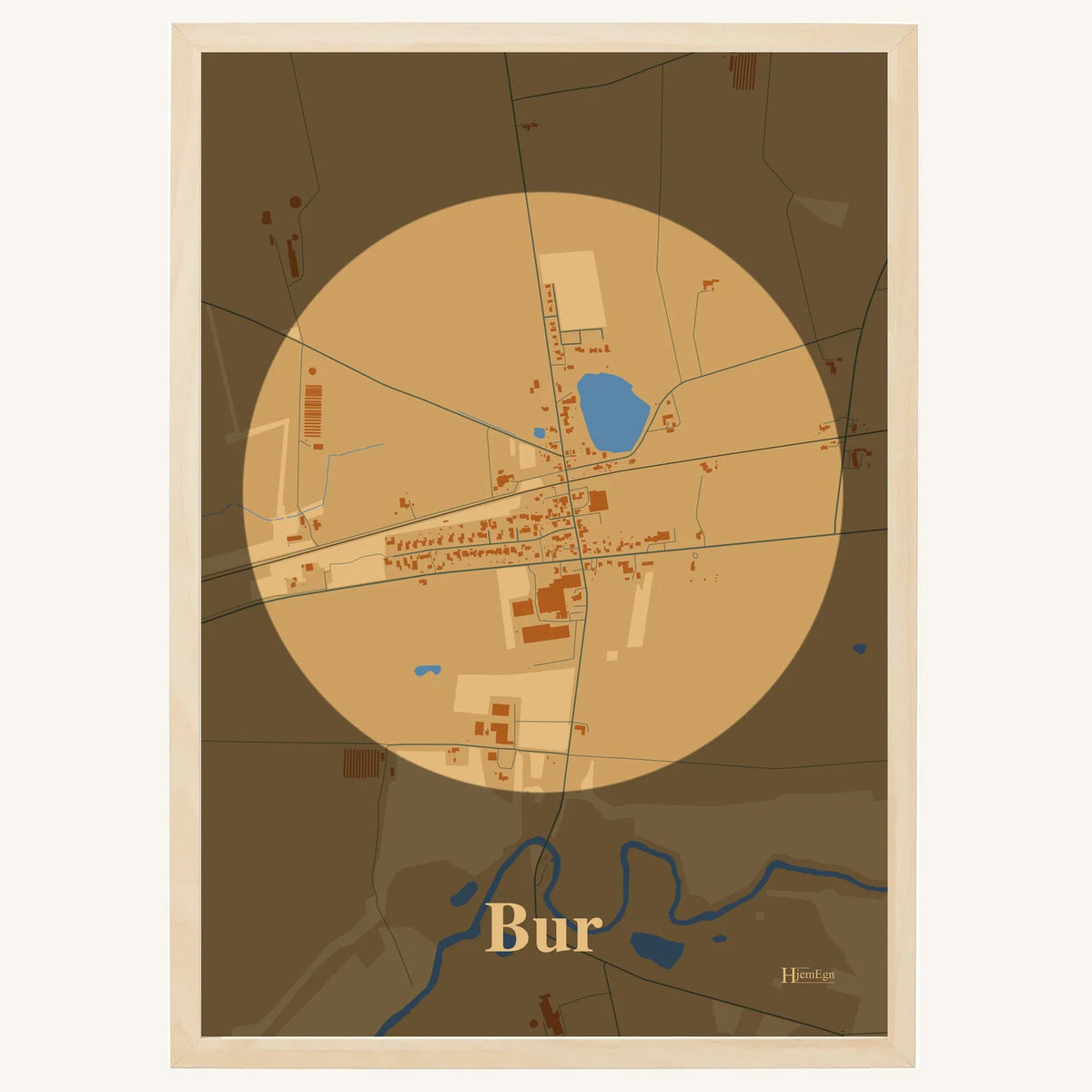 Bur plakat – Centrum 2026 – Lys pastel brun