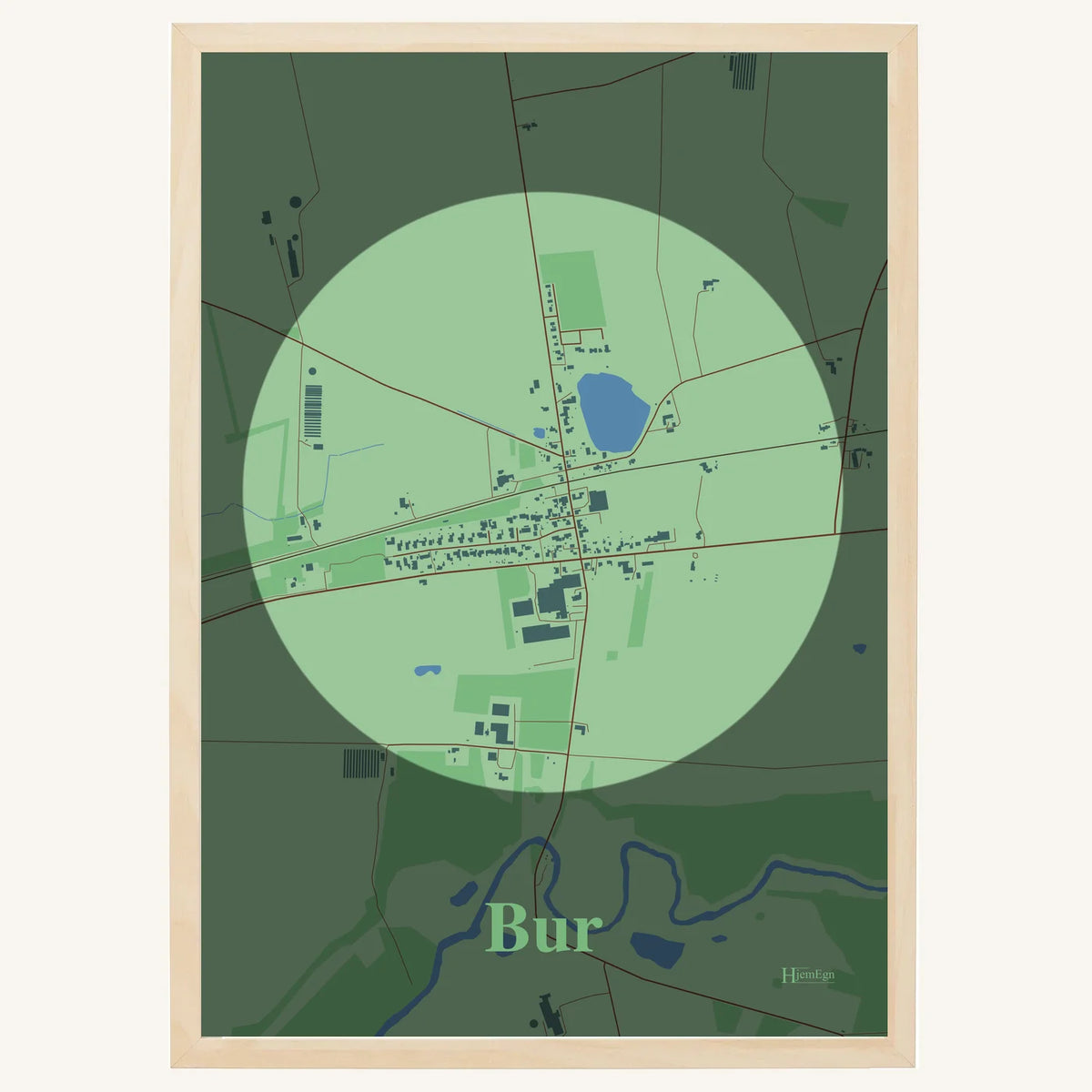 Bur plakat – Centrum 2026 – Lys pastel grøn