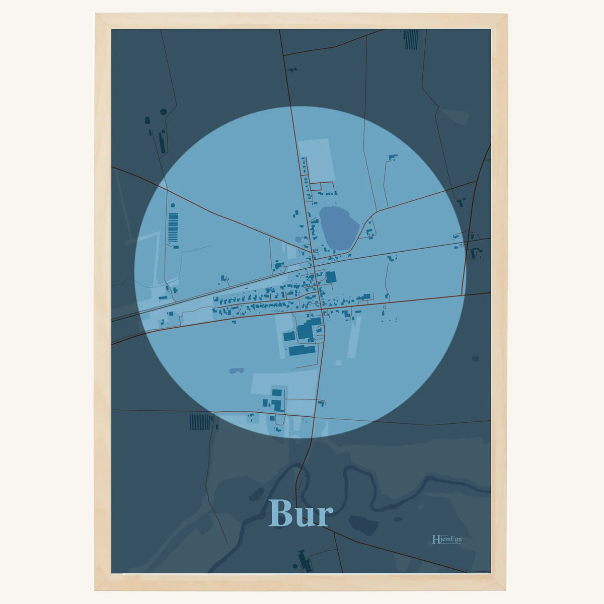 Bur plakat – Centrum 2026 – Lys pastel blå