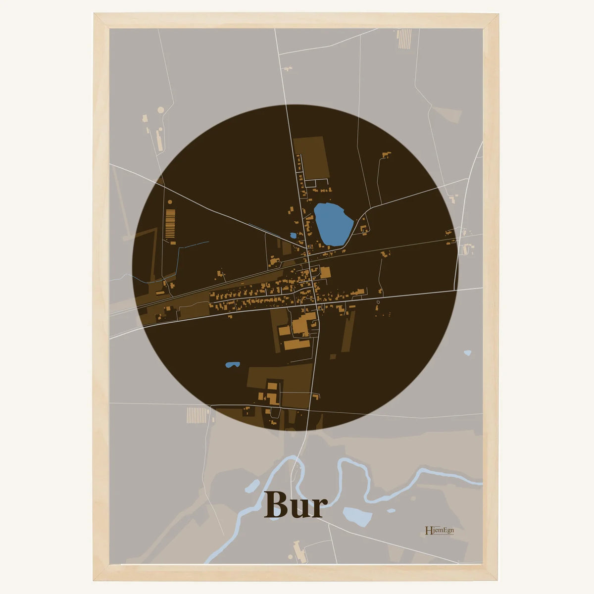Bur plakat – Centrum 2026 – Mørk brun