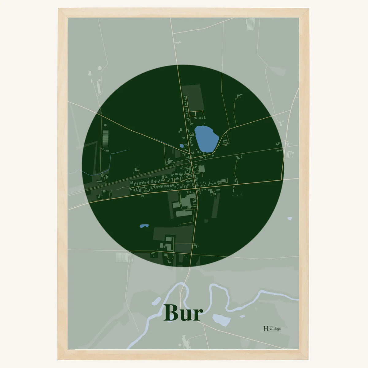 Bur plakat – Centrum 2026 – Mørk grøn