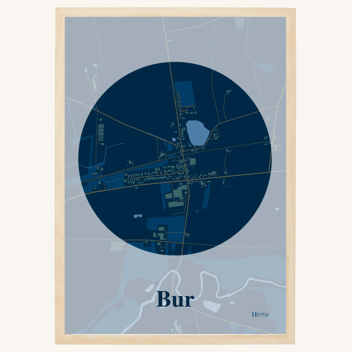 Bur plakat – Centrum 2026 – Mørk blå