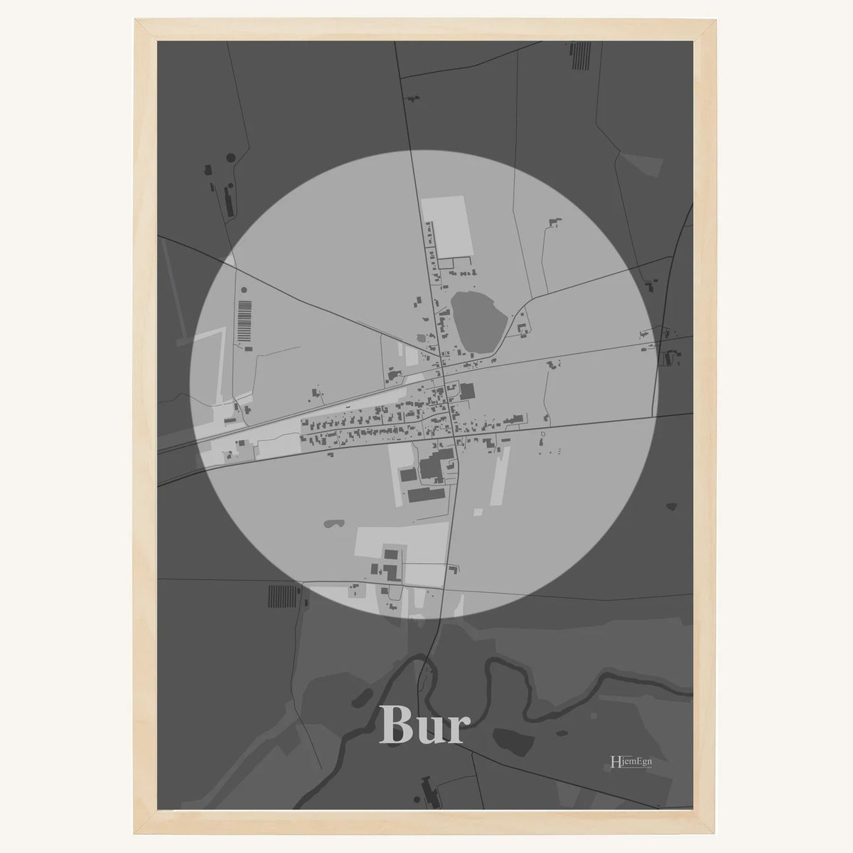 Bur plakat – Centrum 2026 – Lys pastel grå