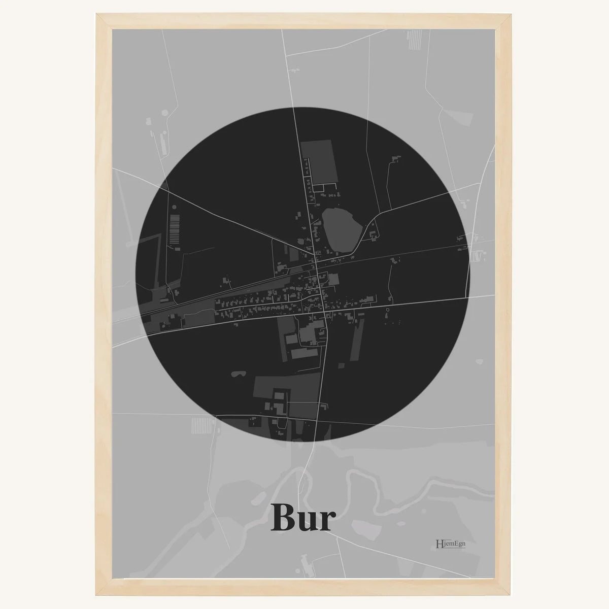Bur plakat – Centrum 2026 – Mørk grå