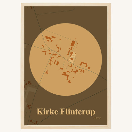 Kirke Flinterup plakat – Centrum 2026 – Lys pastel brun