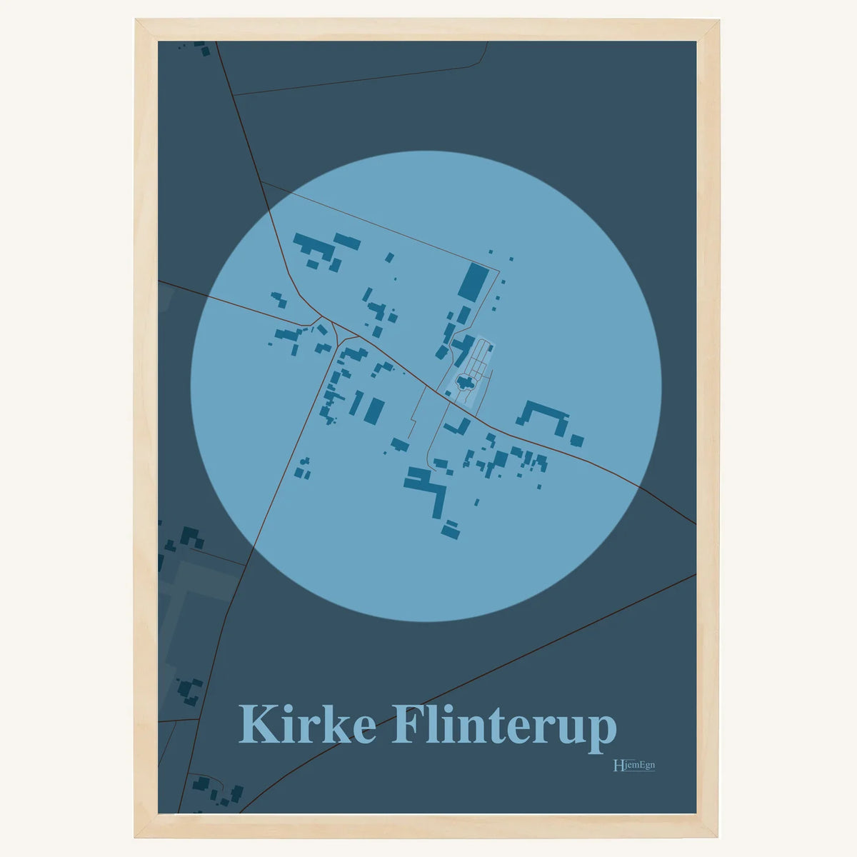Kirke Flinterup plakat – Centrum 2026 – Lys pastel blå