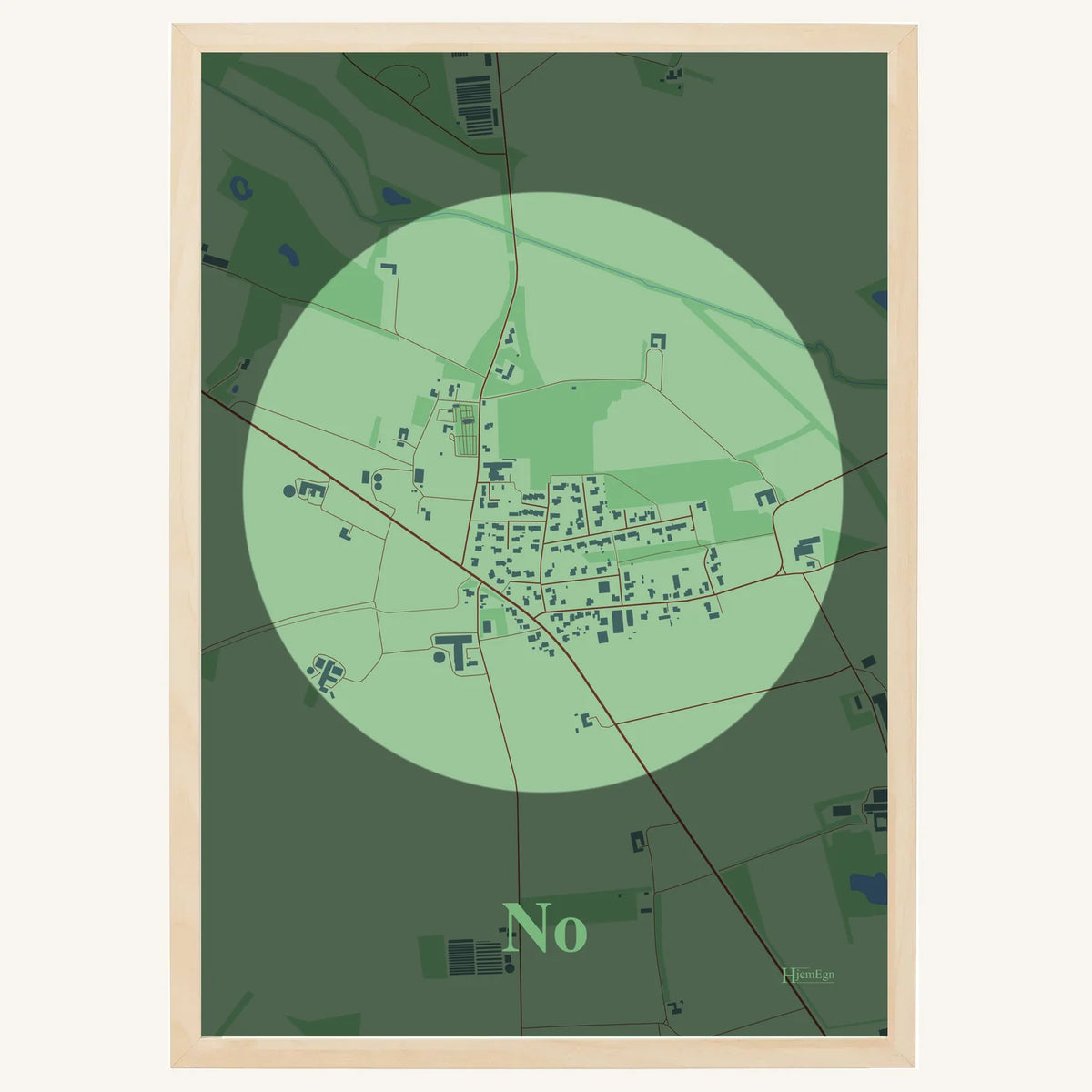 No plakat – Centrum 2026 – Lys pastel grøn