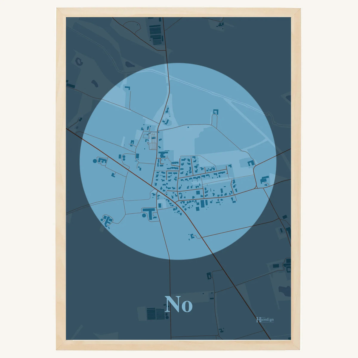No plakat – Centrum 2026 – Lys pastel blå