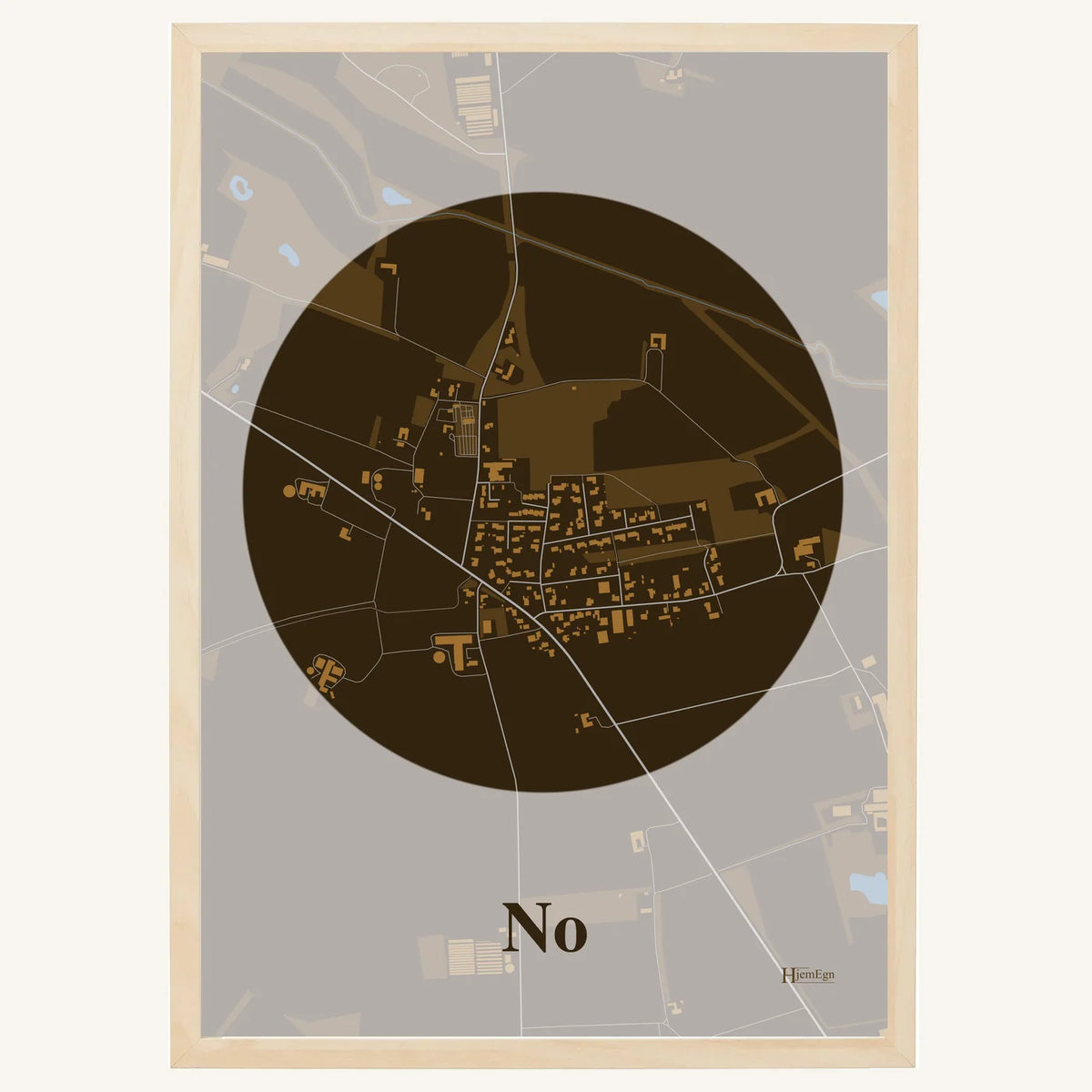 No plakat – Centrum 2026 – Mørk brun