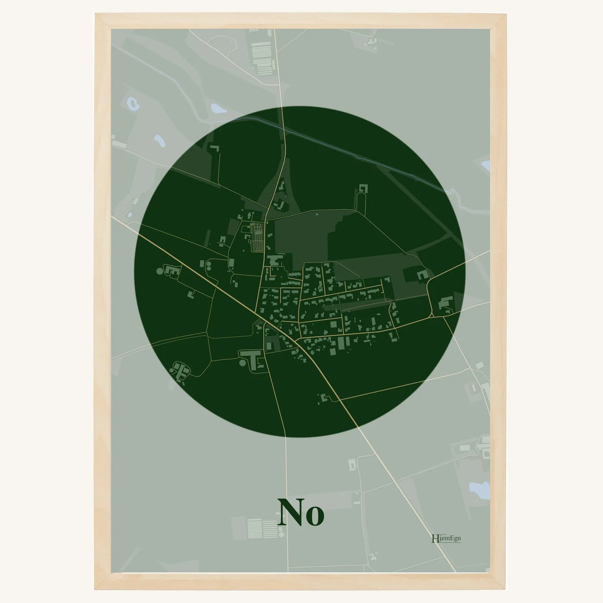 No plakat – Centrum 2026 – Mørk grøn