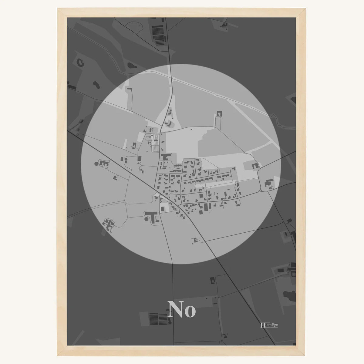 No plakat – Centrum 2026 – Lys pastel grå