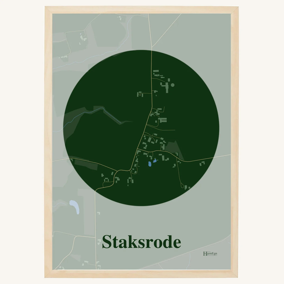 Staksrode plakat – Centrum 2026 – Mørk grøn