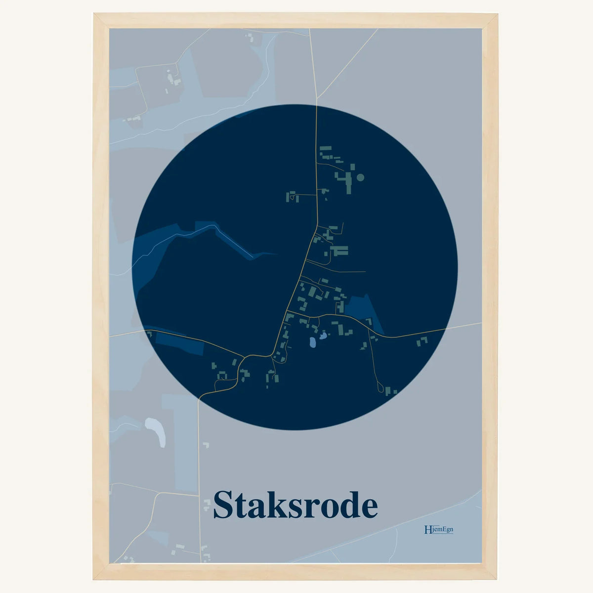 Staksrode plakat – Centrum 2026 – Mørk blå