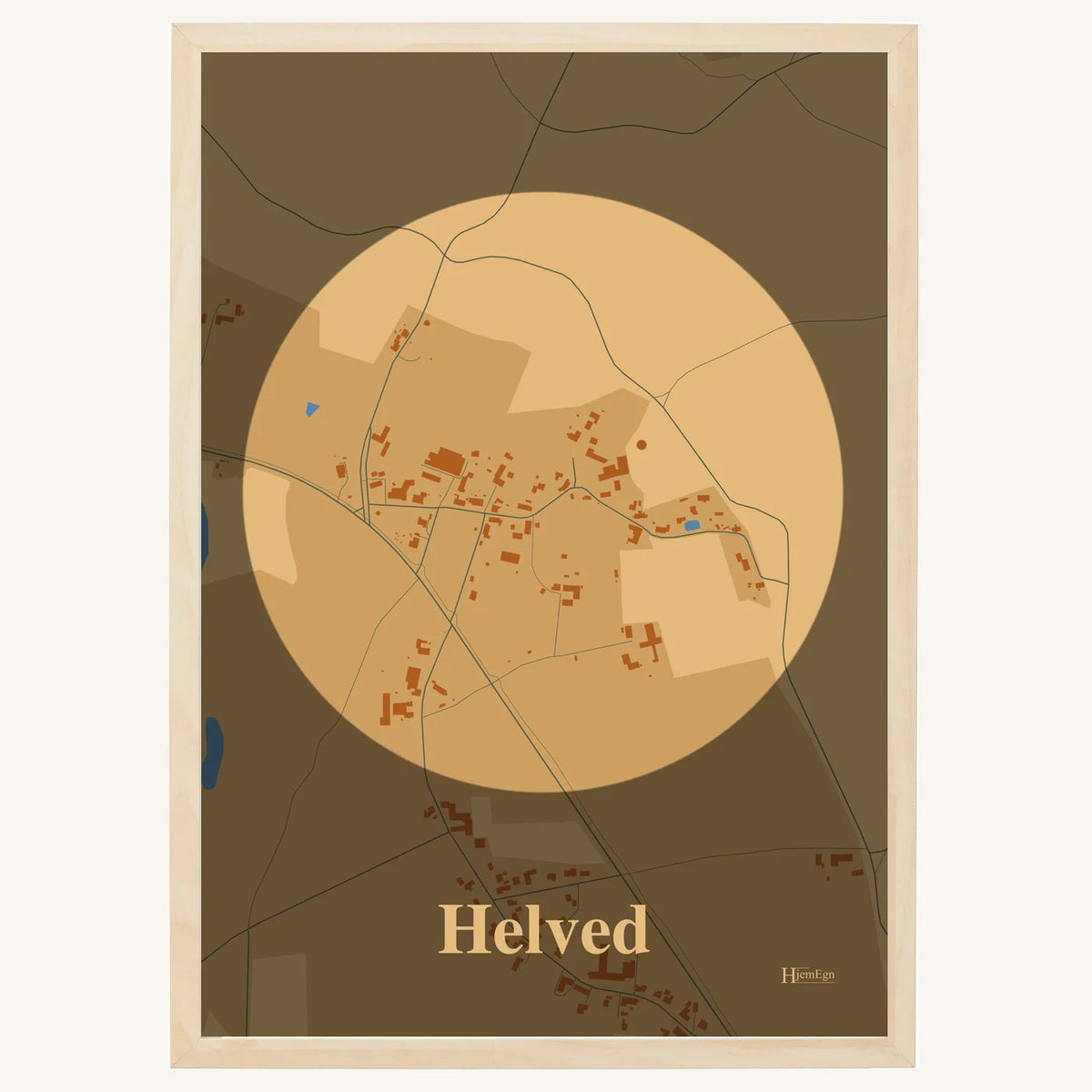 Helved plakat – Centrum 2026 – Lys pastel brun