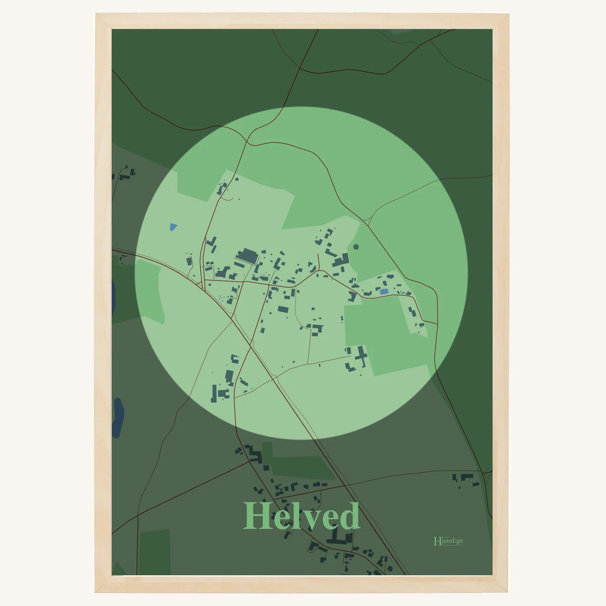 Helved plakat – Centrum 2026 – Lys pastel grøn