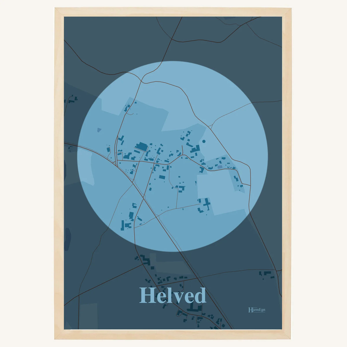 Helved plakat – Centrum 2026 – Lys pastel blå