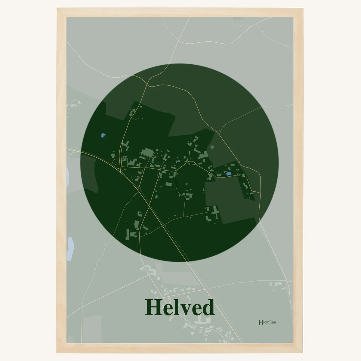 Helved plakat – Centrum 2026 – Mørk grøn