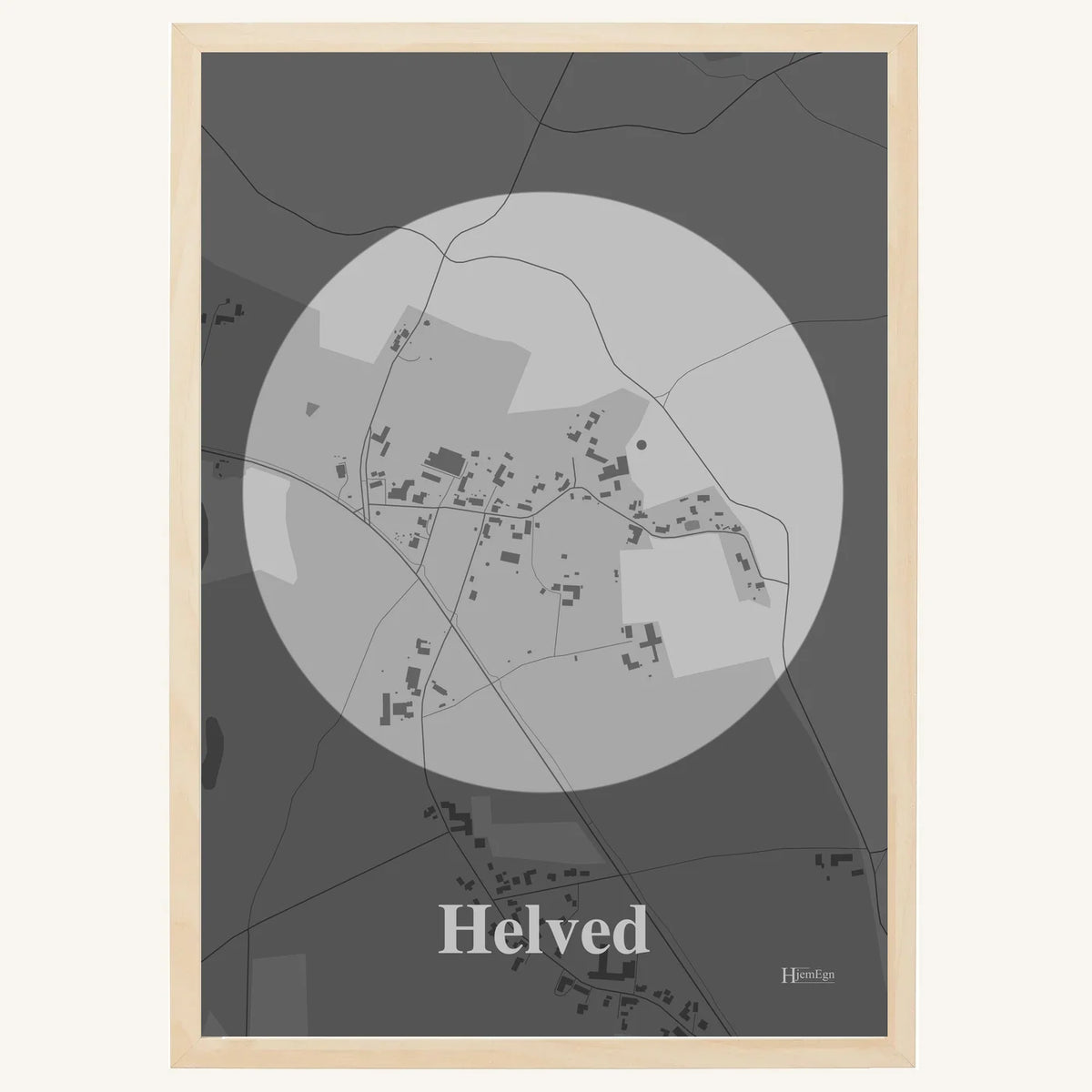 Helved plakat – Centrum 2026 – Lys pastel grå