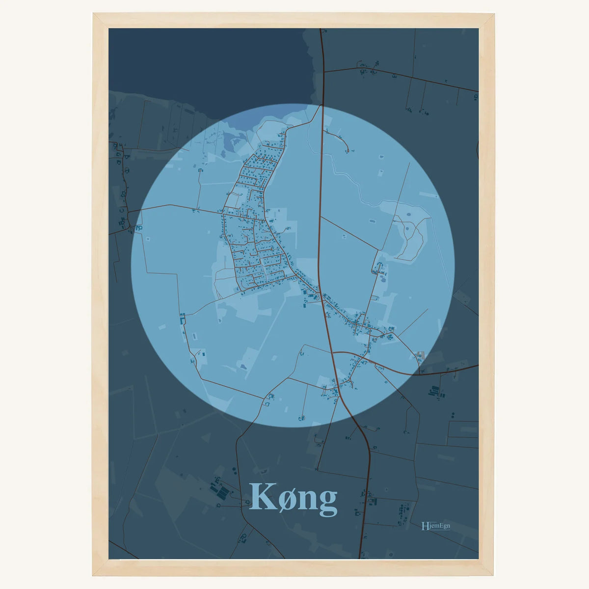 Køng plakat – Centrum 2026 – Lys pastel blå
