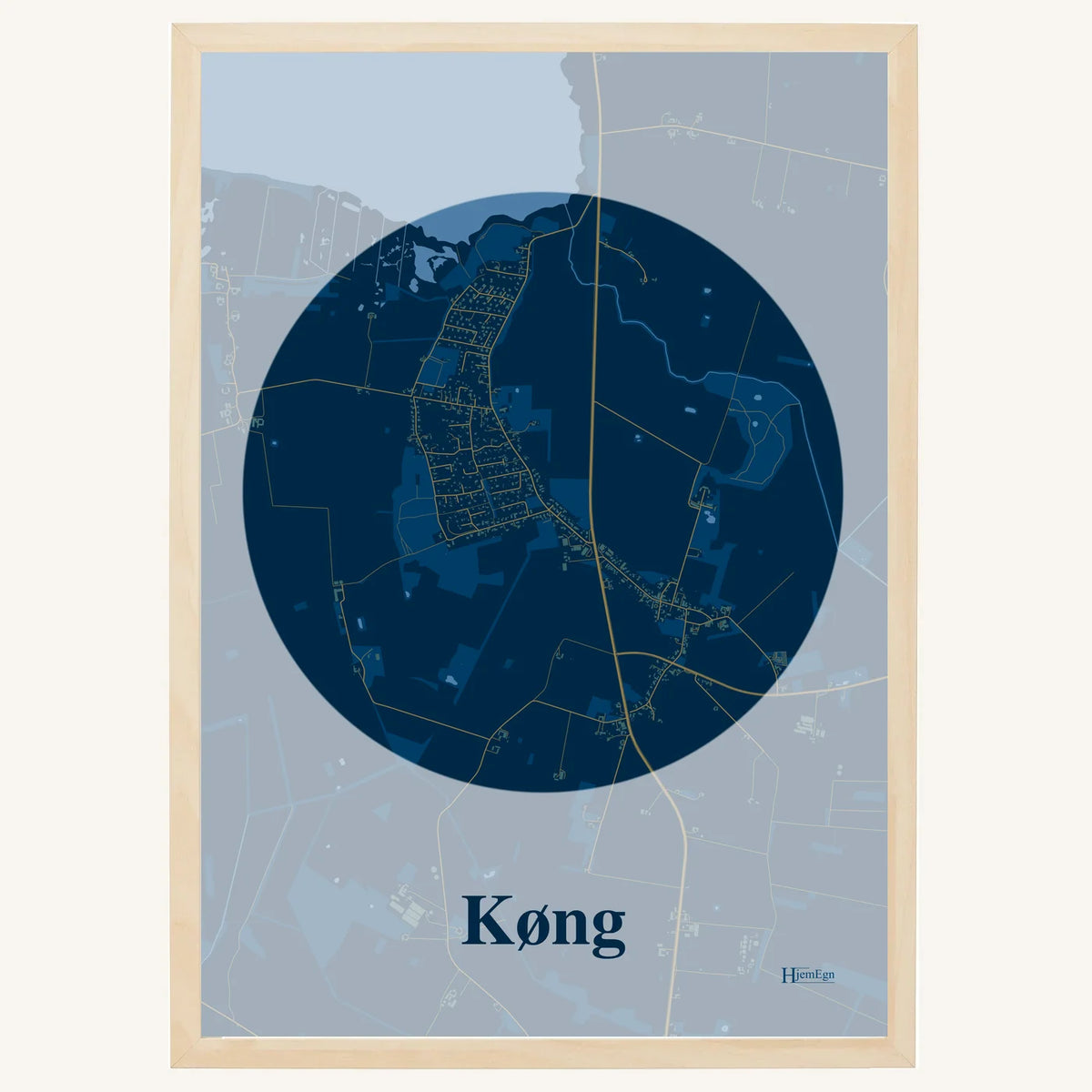 Køng plakat – Centrum 2026 – Mørk blå