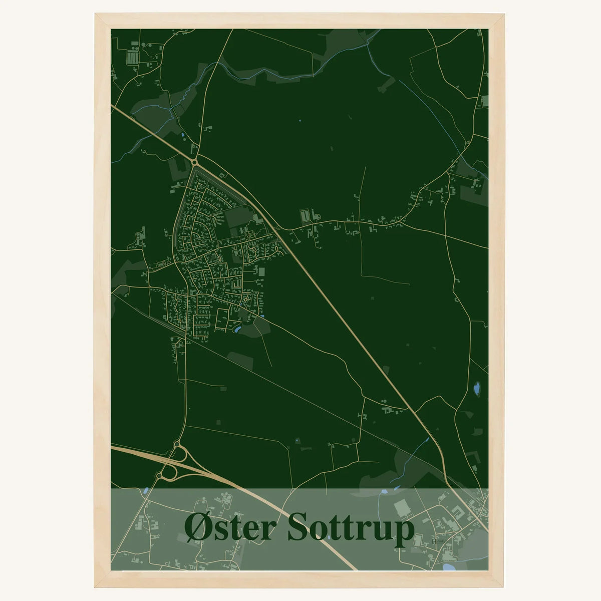 Øster Sottrup plakat – Firkantet 2026 – Mørk grøn