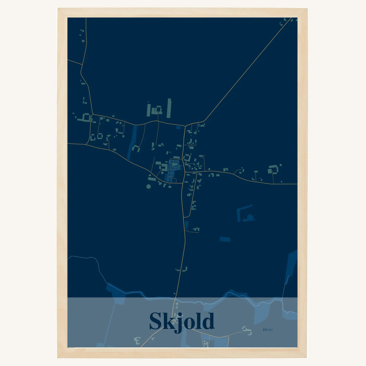 Skjold plakat – Firkantet 2026 – Mørk blå