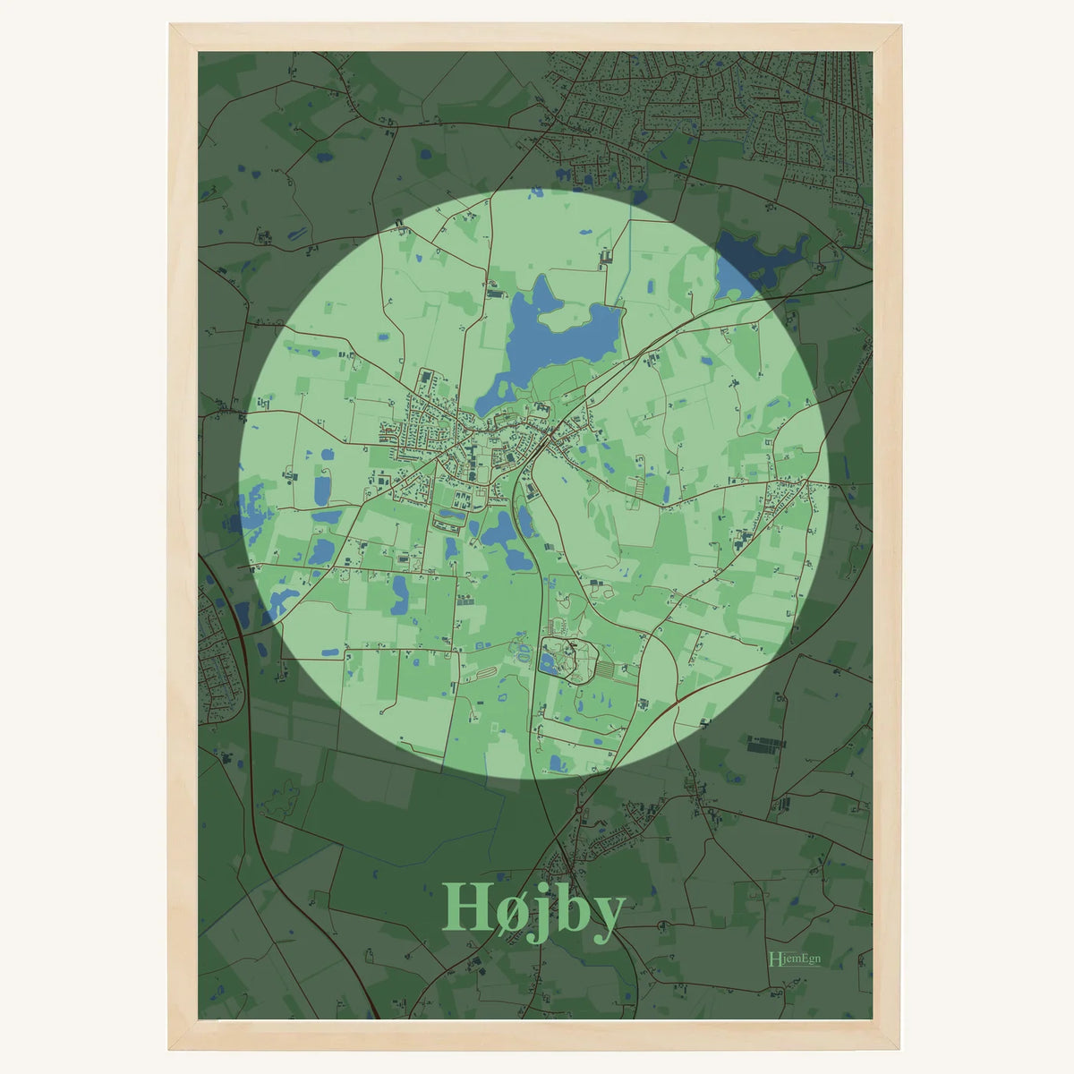 Højby plakat – Centrum 2026 – Lys pastel grøn